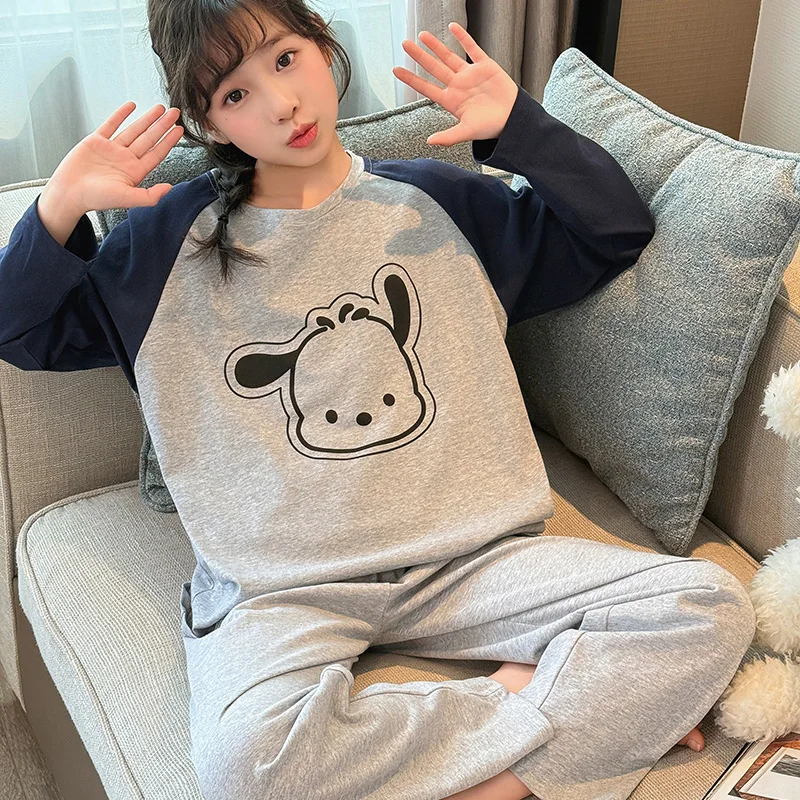 Весна и осень 2025 года, пижамный комплект с принтом щенка из мультфильма для детей 7-15 лет, мягкая и удобная домашняя одежда
Весна и осень 2025 года, пижамный комплект с принтом щенка из мультфильма для детей 7-15 лет, мягкая и удобная домашняя одежда