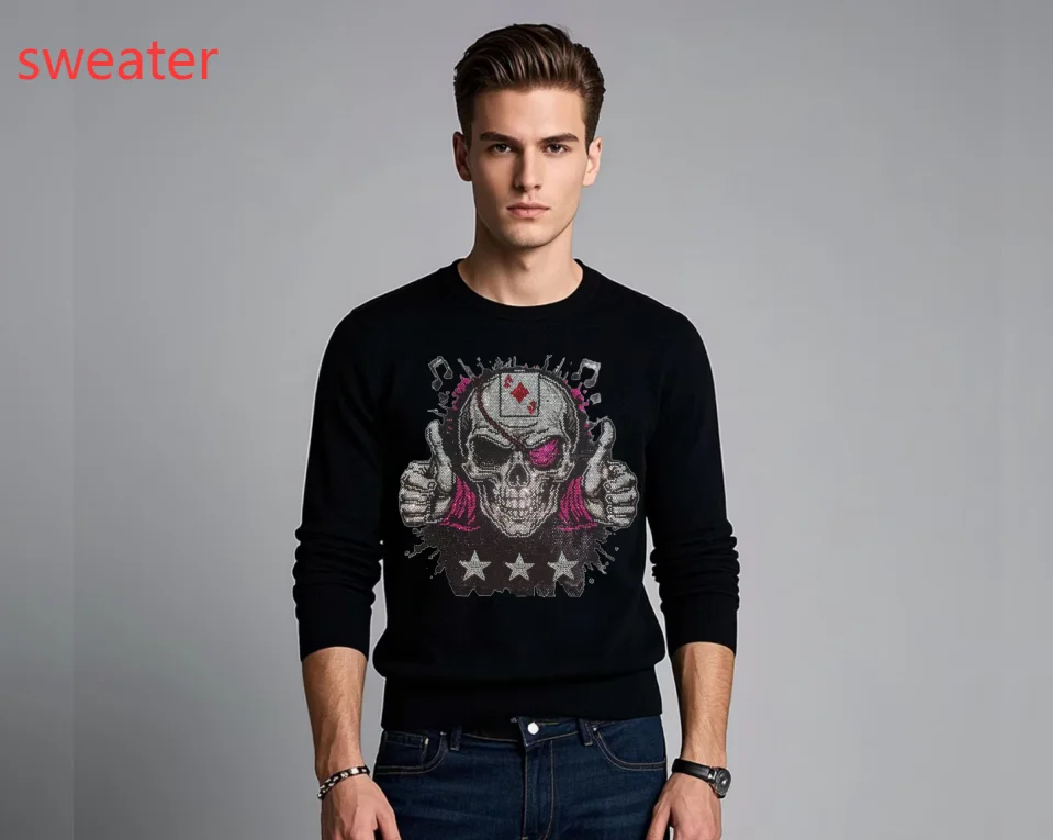 Classic Brand Men Sweaters Sparkly Rhinestone-Embellished Designer Men Sweaters Timeless Choice for All Occasions
Classic Brand Men Sweaters Sparkly Rhinestone-Embellished Designer Men Sweaters Timeless Choice for All Occasions