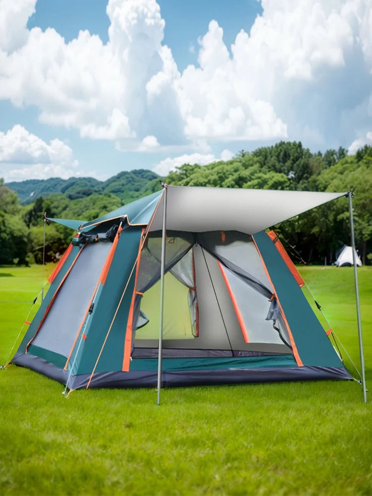 Automatic Quick Open Tent Sun-Protection Instant Pop Up Tent Waterproof Portable Hexagonal Tent for Family 3-4/4-6 People
Automatic Quick Open Tent Sun-Protection Instant Pop Up Tent Waterproof Portable Hexagonal Tent for Family 3-4/4-6 People