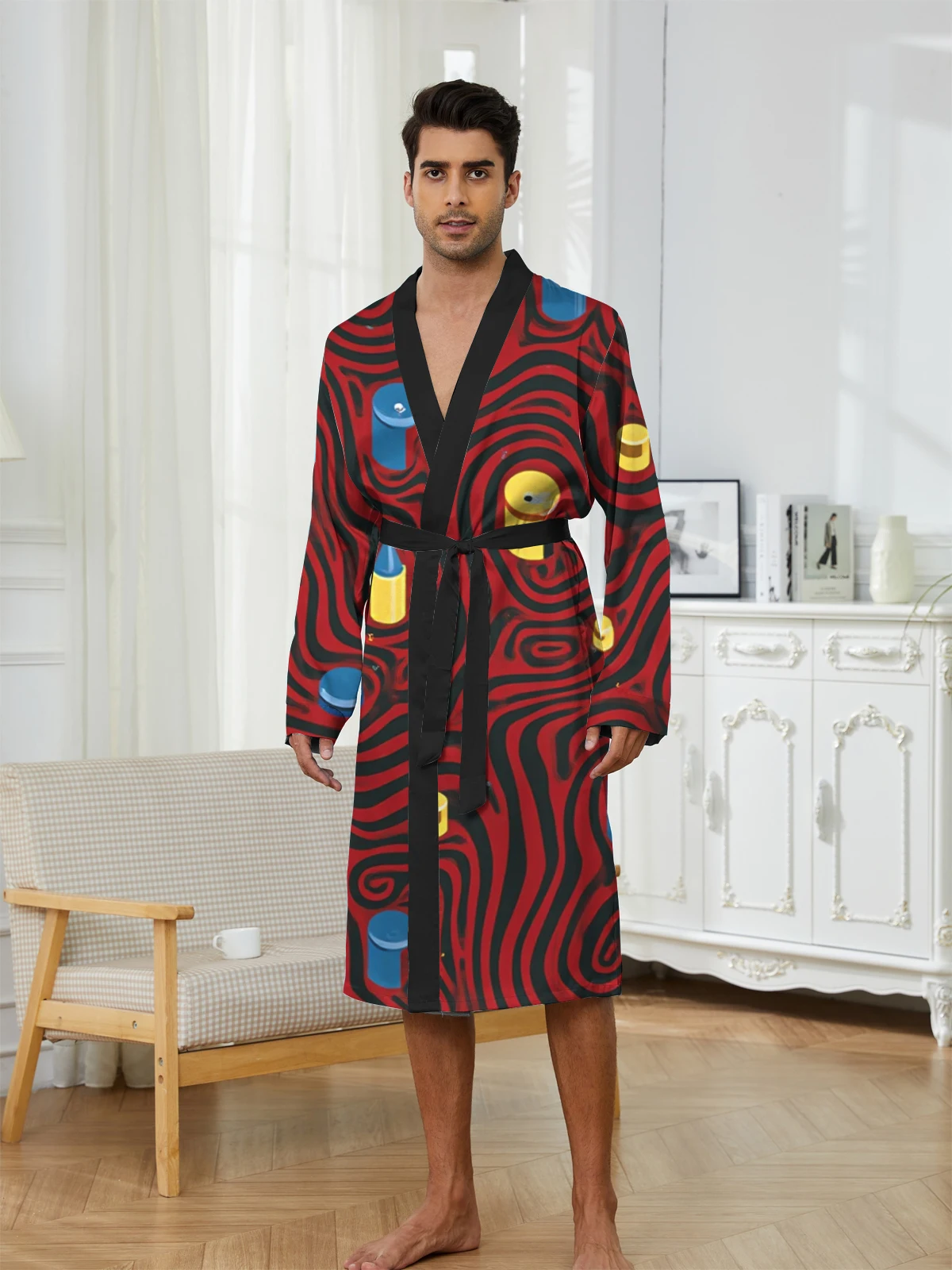 1pcs Men's Robes 2026 Spring/Summer Funny pajamas Graphic robe 3D Printed Shower robe Bathrobe man Breathable Sleepwear
1pcs Men's Robes 2026 Spring/Summer Funny pajamas Graphic robe 3D Printed Shower robe Bathrobe man Breathable Sleepwear