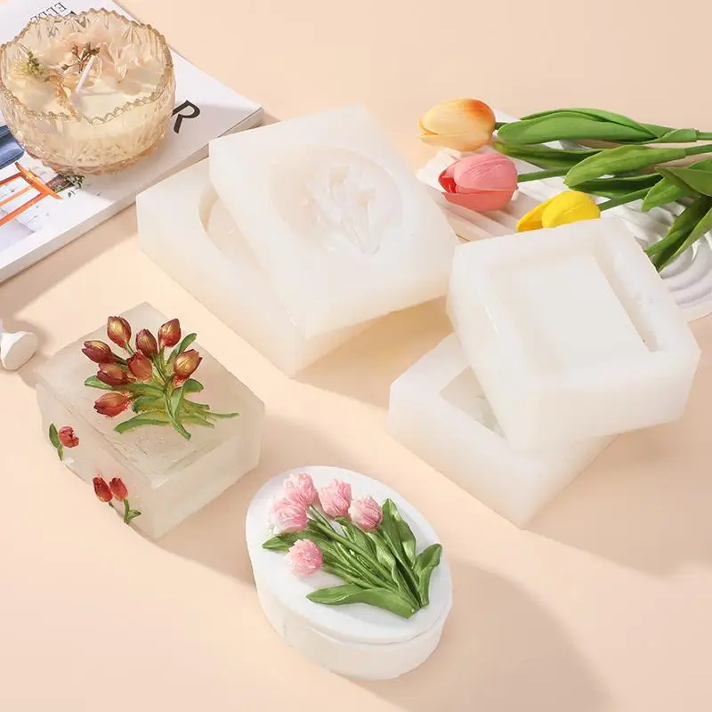 Dutch Tulip Epoxy Resin Mold Silicone for Aromatherapy Sachet, Vanity Organizer & Plaster Jewelry Box, DIY Bouquet Decor Gift
Dutch Tulip Epoxy Resin Mold Silicone for Aromatherapy Sachet, Vanity Organizer & Plaster Jewelry Box, DIY Bouquet Decor Gift