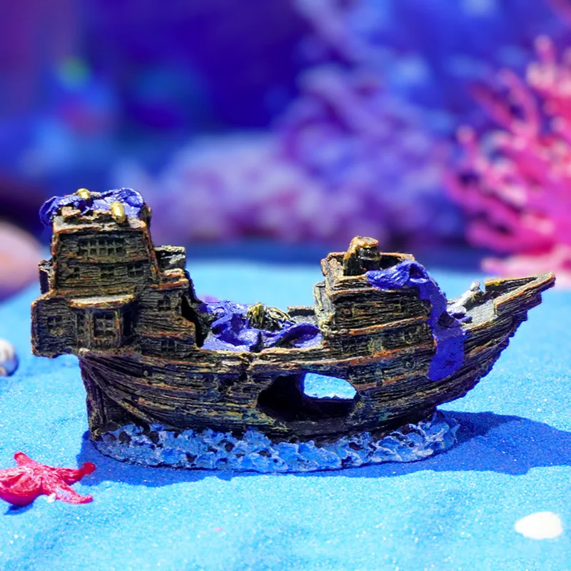 Simulation Ship Wreckage Ornaments Fish Tank Landscape Aquarium Decor Fish and Shrimp Hiding Place Micro Landscape Fairy Garden
Simulation Ship Wreckage Ornaments Fish Tank Landscape Aquarium Decor Fish and Shrimp Hiding Place Micro Landscape Fairy Garden