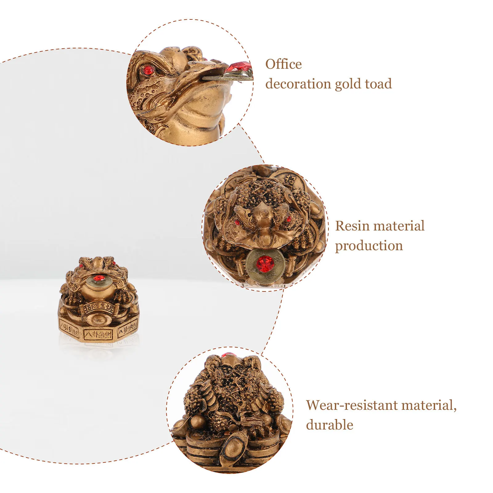 Decorative Toad Ornament Artistic Resin Desktop Sculpture Exquisite Office Idol Toad Ornament Office Decor
Decorative Toad Ornament Artistic Resin Desktop Sculpture Exquisite Office Idol Toad Ornament Office Decor