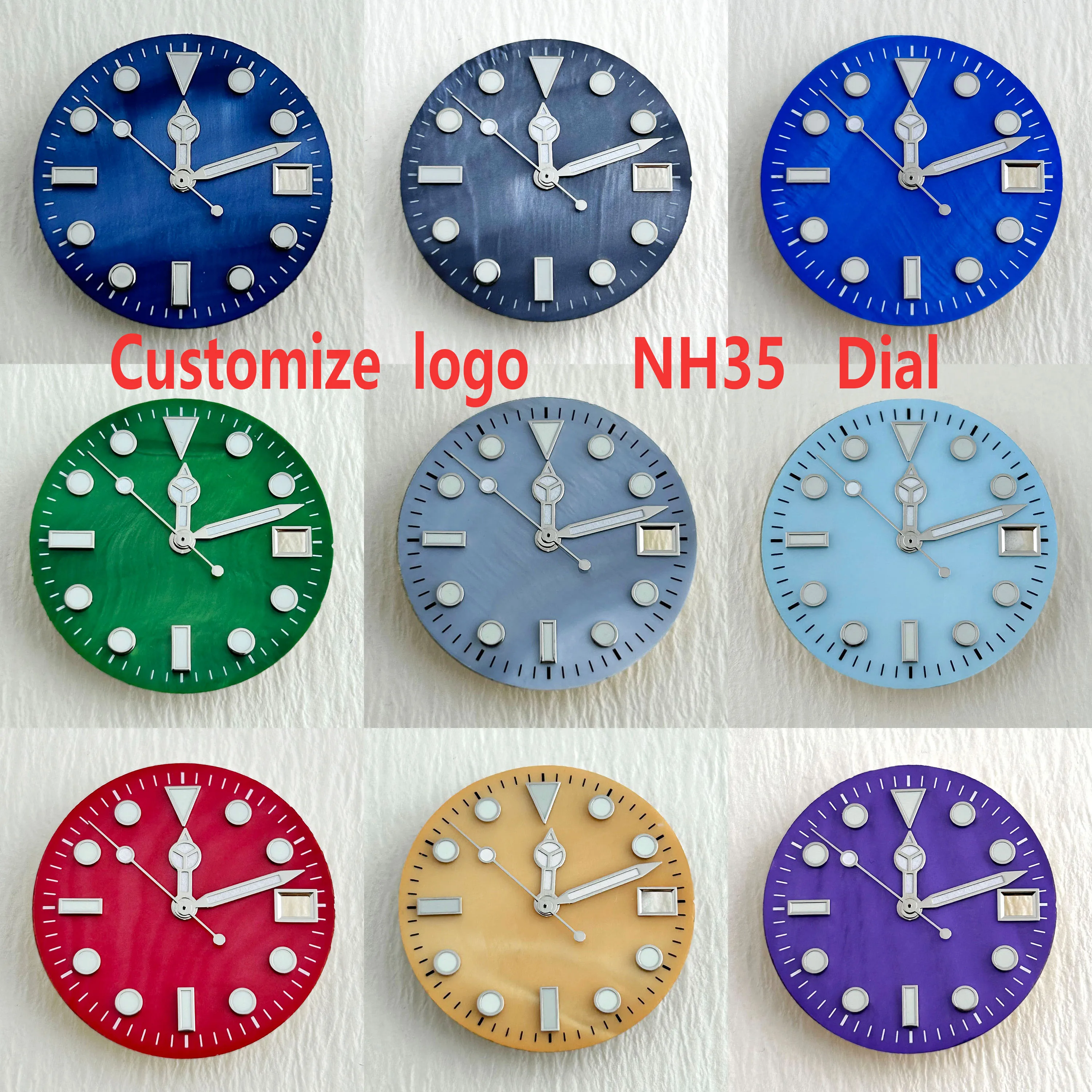 NH35 dial Man's watch dial Customize logo dial suitable for NH35 movement watch accessories repair tools
NH35 dial Man's watch dial Customize logo dial suitable for NH35 movement watch accessories repair tools