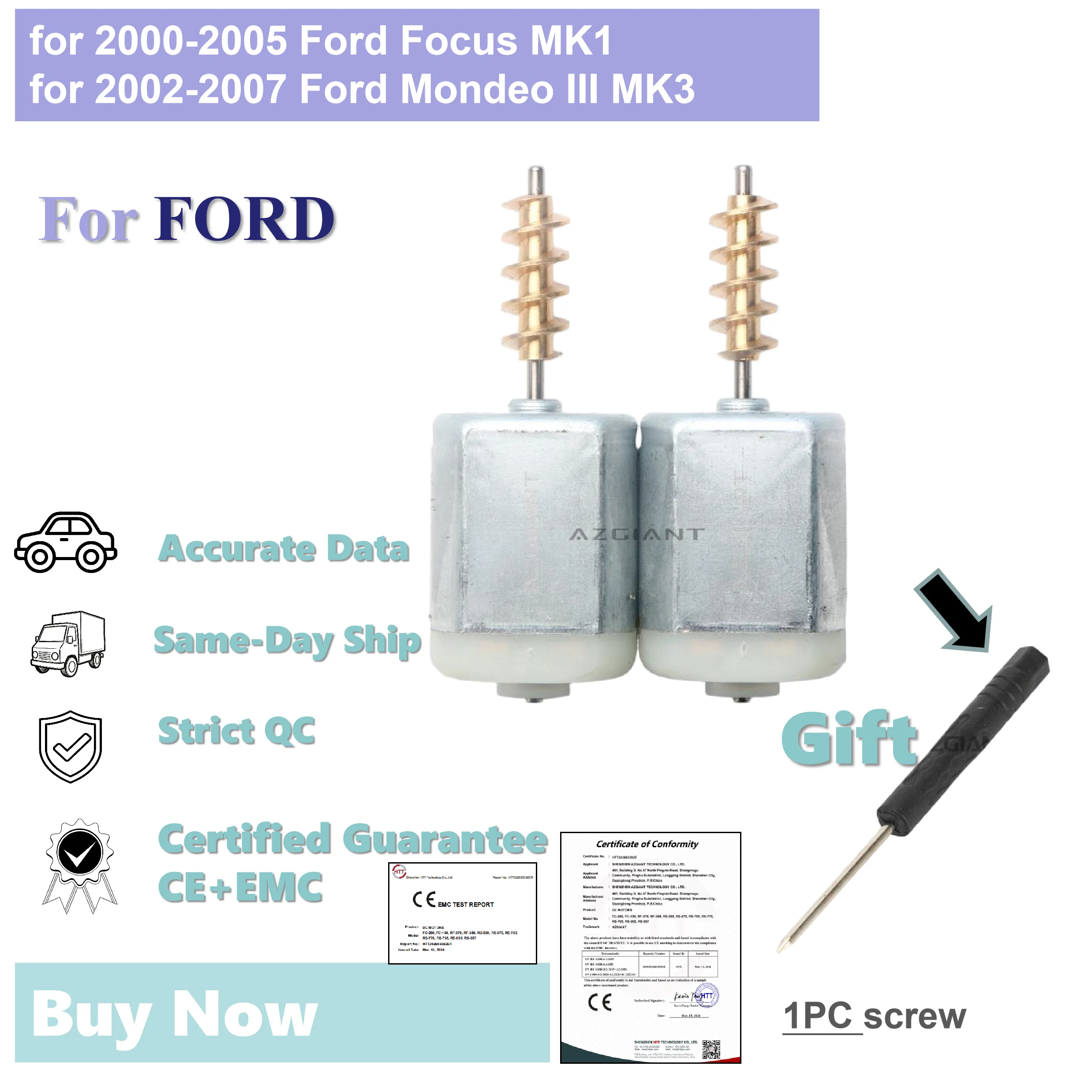 2/4pcs Motor for 2000-2005 Ford Focus MK1 Door Lock Latch Actuator Frot Rear Left Right Side 2S4A-A21813-EB A18119
2/4pcs Motor for 2000-2005 Ford Focus MK1 Door Lock Latch Actuator Frot Rear Left Right Side 2S4A-A21813-EB A18119