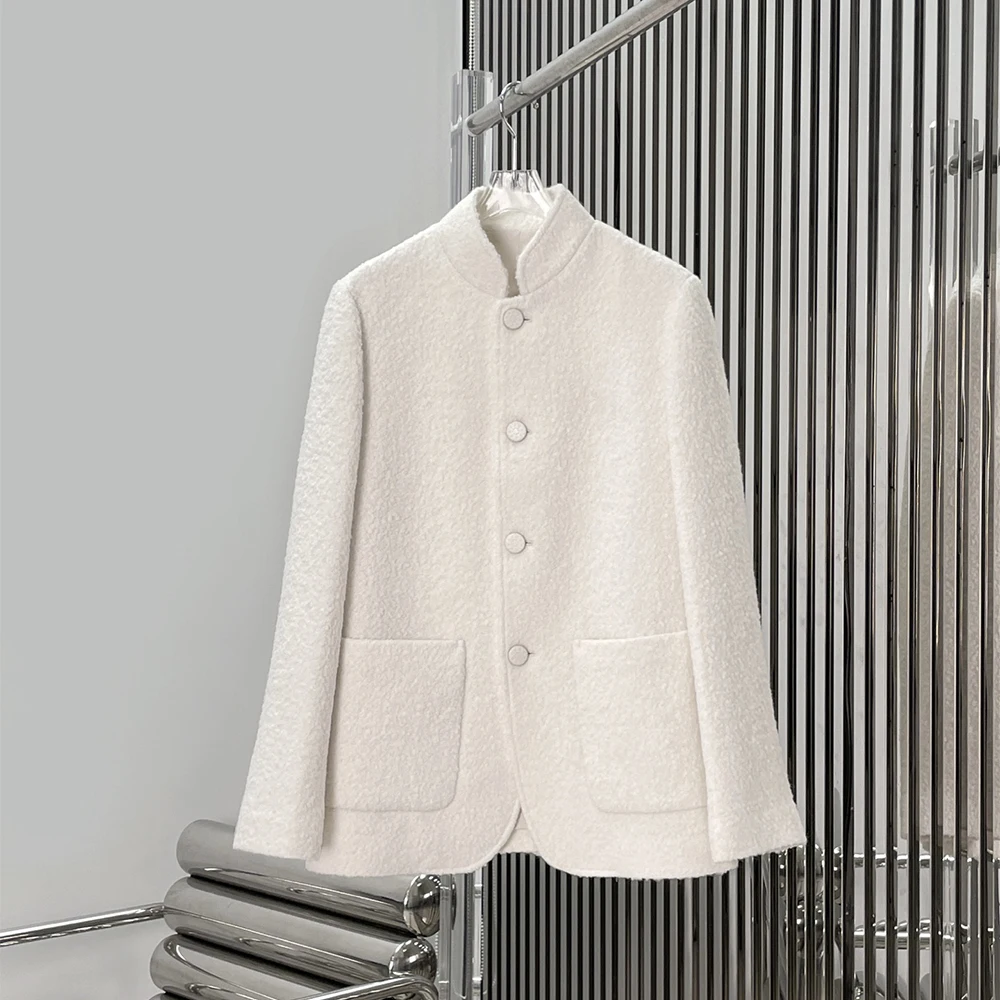 Высококачественная женская куртка из шерстяной смеси, элегантная однобортная модель для повседневной носки, новинка весны 2026, стиль Y2K
Высококачественная женская куртка из шерстяной смеси, элегантная однобортная модель для повседневной носки, новинка весны 2026, стиль Y2K