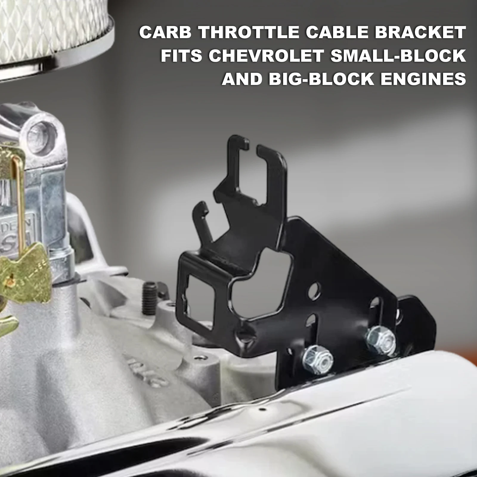 8031 Carb Throttle Cable Bracket Transmission Cable Bracket for Chevy 265-400 SBC 396-454 BBC
8031 Carb Throttle Cable Bracket Transmission Cable Bracket for Chevy 265-400 SBC 396-454 BBC