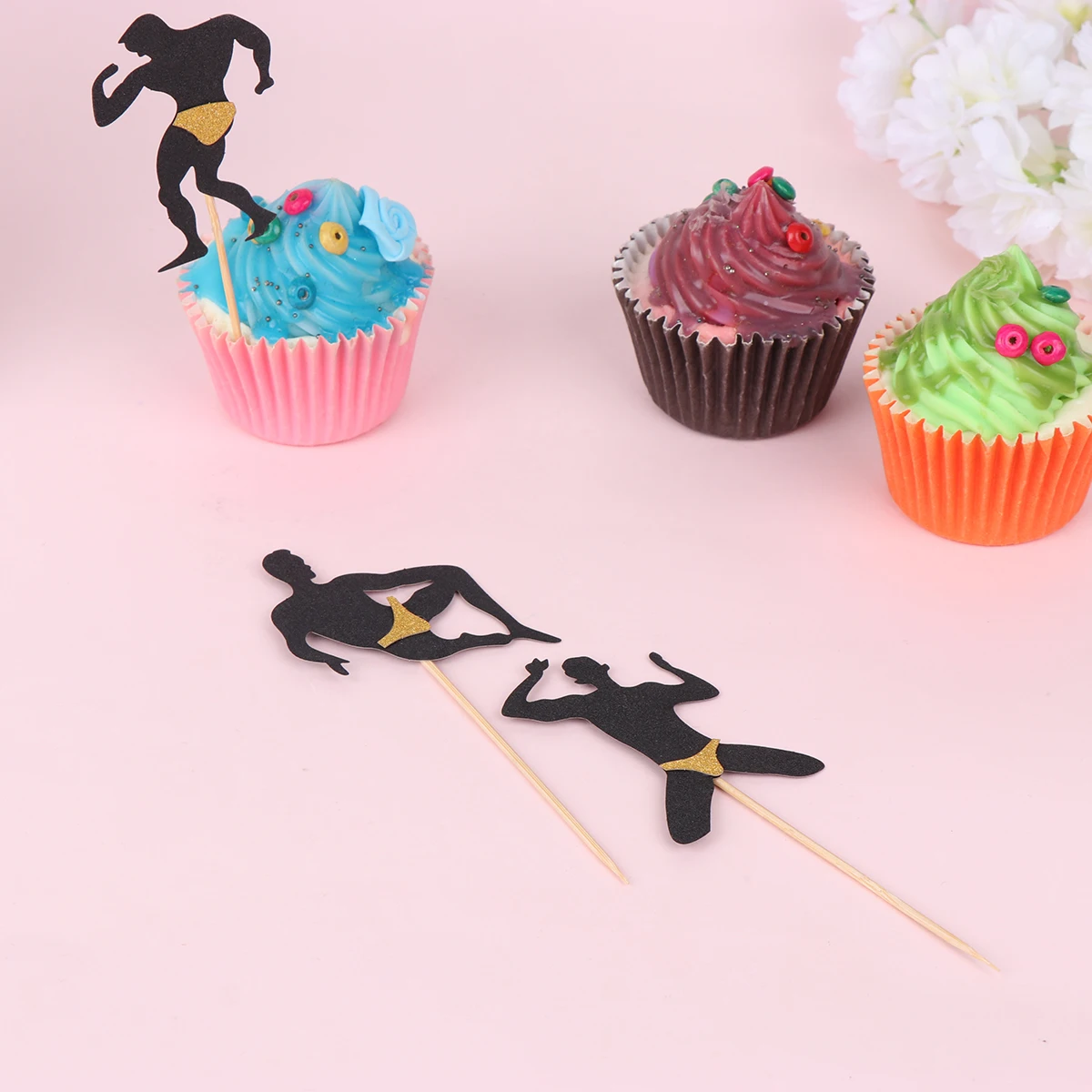 24pcs Toppers Muscular Man Cupcake Inserts Creative Cake Decorations For Bachelor Party Carnival Holiday Picks Bar
24pcs Toppers Muscular Man Cupcake Inserts Creative Cake Decorations For Bachelor Party Carnival Holiday Picks Bar