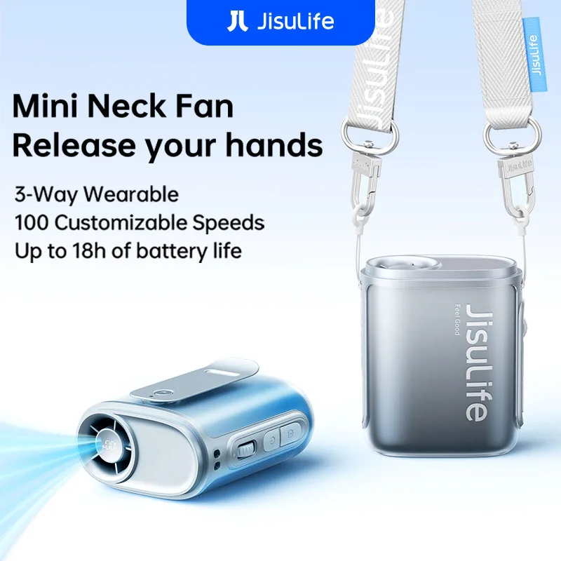 JISULIFE Portable Neck Fan – 4500mAh Battery, 100 Wind Speeds, Wearable Waist Fan with LED Display, Ultra-Lightweight & Fashion
JISULIFE Portable Neck Fan – 4500mAh Battery, 100 Wind Speeds, Wearable Waist Fan with LED Display, Ultra-Lightweight & Fashion