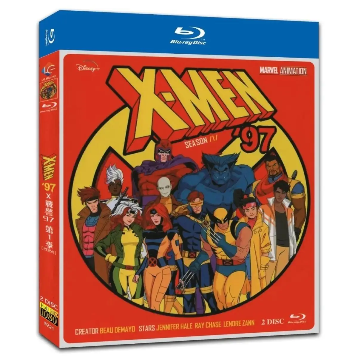 X-Men 97, сезон 1, Blu-ray диск, фильм высокой четкости, английские/китайские и английские субтитры, 2 Blu-ray диски
X-Men 97, сезон 1, Blu-ray диск, фильм высокой четкости, английские/китайские и английские субтитры, 2 Blu-ray диски