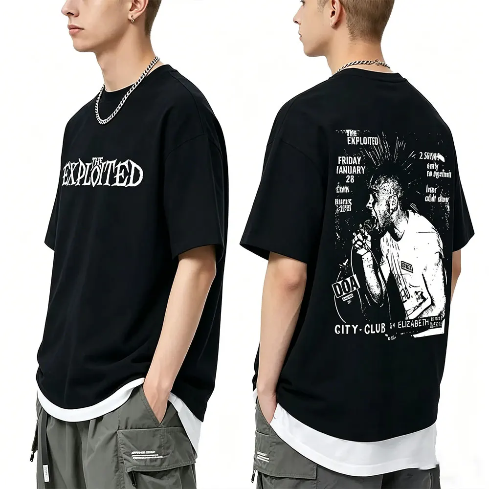 Hot Sale Rock Band The Exploited Concert Poster T-shirt Men Women Hip Hop Gothic T Shirts Unisex Fashion Oversized Streetwear
Hot Sale Rock Band The Exploited Concert Poster T-shirt Men Women Hip Hop Gothic T Shirts Unisex Fashion Oversized Streetwear