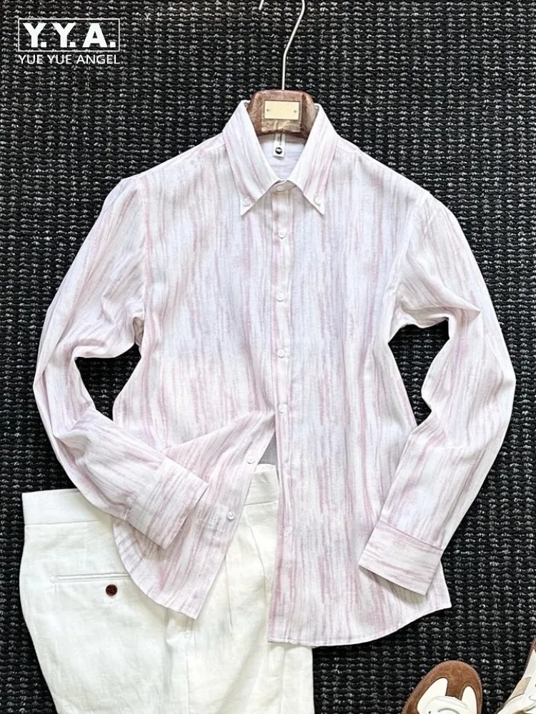 Leisure Male Turn Down Collar Long Sleeves Shirts Solid Color Single-Breasted Breathable Mens Stripe Tops High Quality Men Shirt
Leisure Male Turn Down Collar Long Sleeves Shirts Solid Color Single-Breasted Breathable Mens Stripe Tops High Quality Men Shirt