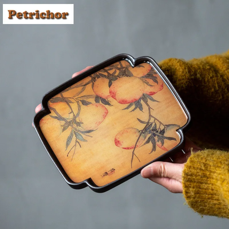 Kiln Fambe Iron Rust Glaze Longevity Peach Pot Bearing Holder Teacup Tray Dry Brew Table Tea Tray Coasters Teaset Supplies Gift
Kiln Fambe Iron Rust Glaze Longevity Peach Pot Bearing Holder Teacup Tray Dry Brew Table Tea Tray Coasters Teaset Supplies Gift