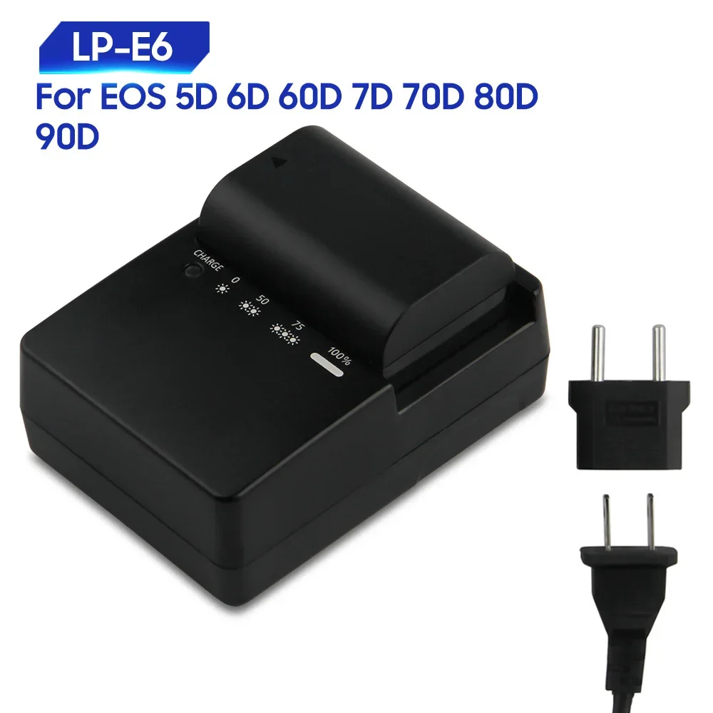 Replacement Battery For EOS 6D 90D 5D3 5D4 7D Mark II 60D 7D2 70D 80D LP-E6 LPE6N 1800mAh
Replacement Battery For EOS 6D 90D 5D3 5D4 7D Mark II 60D 7D2 70D 80D LP-E6 LPE6N 1800mAh