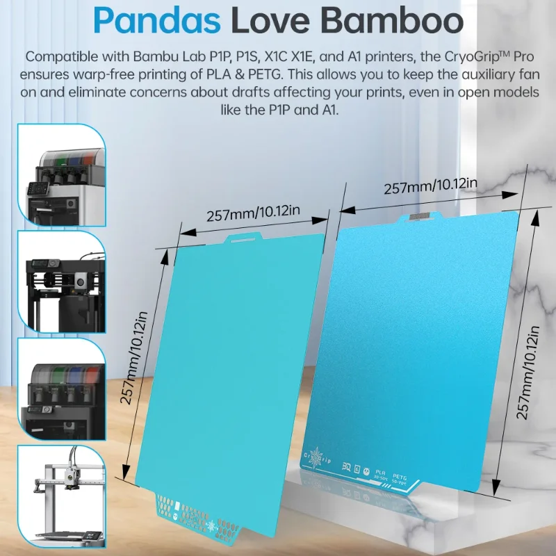 Low Temp Cold Build Plate 300x300mm High Adhesion Steel Sheet for Bambu Lab X1C P1S A1 Printers Accessories
Low Temp Cold Build Plate 300x300mm High Adhesion Steel Sheet for Bambu Lab X1C P1S A1 Printers Accessories