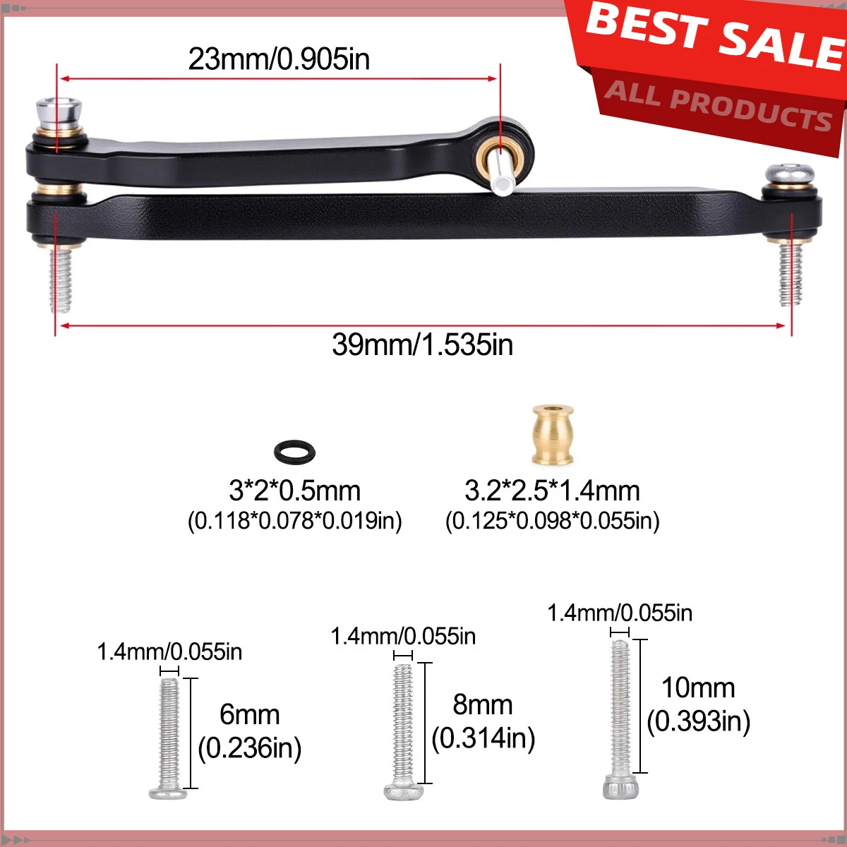 1:30 RC Car steering link / steering rod Set Full Car Conversion Upgrade Kit for Axial 1/30 RC Crawler SCX30 Bronco K10 Wrangler
1:30 RC Car steering link / steering rod Set Full Car Conversion Upgrade Kit for Axial 1/30 RC Crawler SCX30 Bronco K10 Wrangler