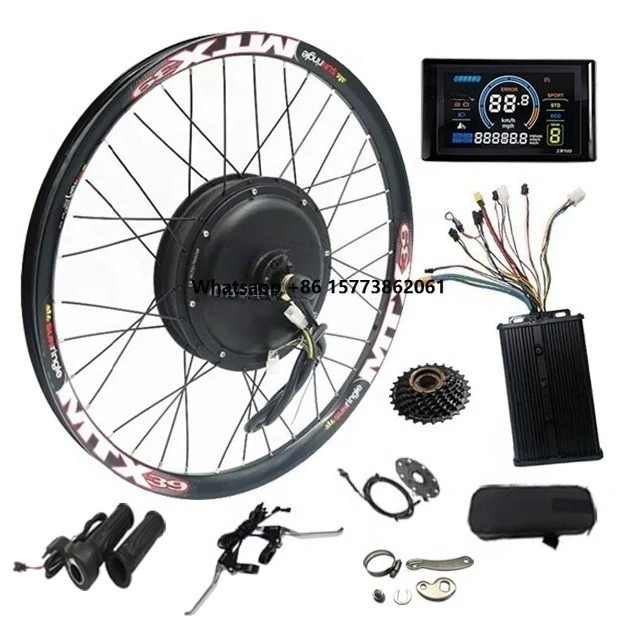 60V 72V 2000W 26 27.5 700C 29" MTX Brushless Gearless Motor Electric Bike Kit Electric Bicycle Conversion Kit 45A Controller
60V 72V 2000W 26 27.5 700C 29" MTX Brushless Gearless Motor Electric Bike Kit Electric Bicycle Conversion Kit 45A Controller