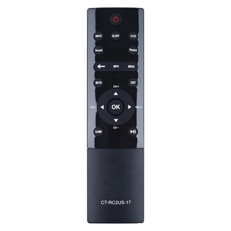 CT-RC2US-17 Замените пульт дистанционного управления для светодиодного телевизора Toshiba 55L621U 49L621U 43L621U 65L621U 55L421U 32L221U Smart TV
CT-RC2US-17 Замените пульт дистанционного управления для светодиодного телевизора Toshiba 55L621U 49L621U 43L621U 65L621U 55L421U 32L221U Smart TV