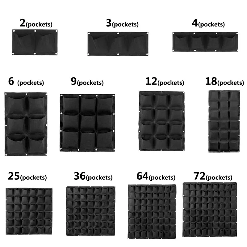 Pocket Vertical garden plant Grow wall bags planter flower fabric pot indoor Hanging black tools home fabric Planting F1
Pocket Vertical garden plant Grow wall bags planter flower fabric pot indoor Hanging black tools home fabric Planting F1