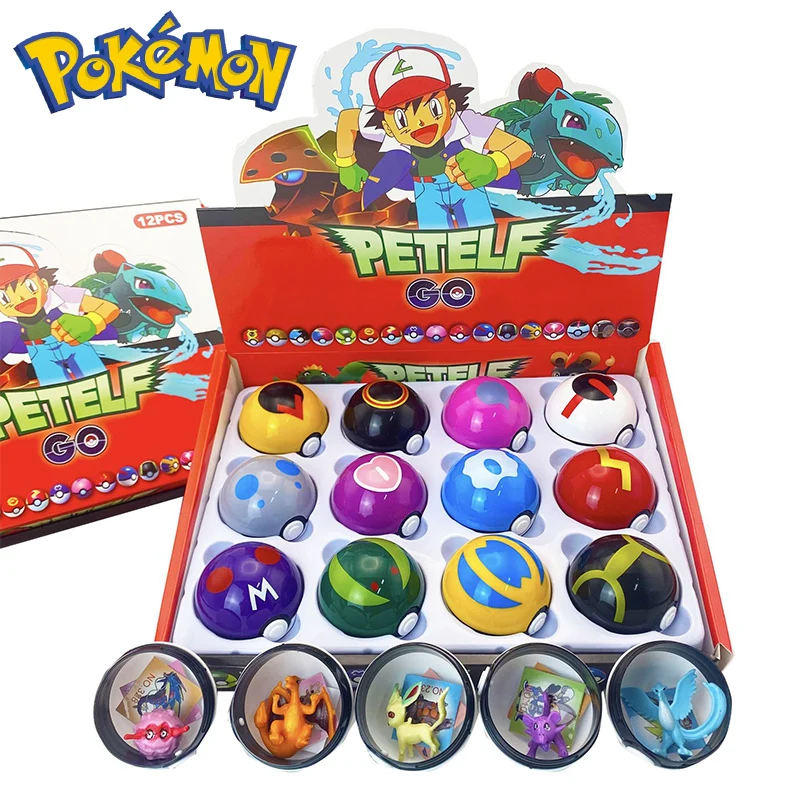 12Pcs Pokemon Figure Pokeball Toys Pikachu Charmander Anime Figure Kawaii Doll Collect Accessories Kids Birthday Gifts Ornament
12Pcs Pokemon Figure Pokeball Toys Pikachu Charmander Anime Figure Kawaii Doll Collect Accessories Kids Birthday Gifts Ornament