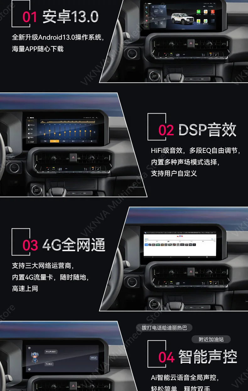 12.3" For Toyota Prado 2024 Car GPS Navigation with CarPlay Android Auto Multimedia Information System Headunit
12.3" For Toyota Prado 2024 Car GPS Navigation with CarPlay Android Auto Multimedia Information System Headunit