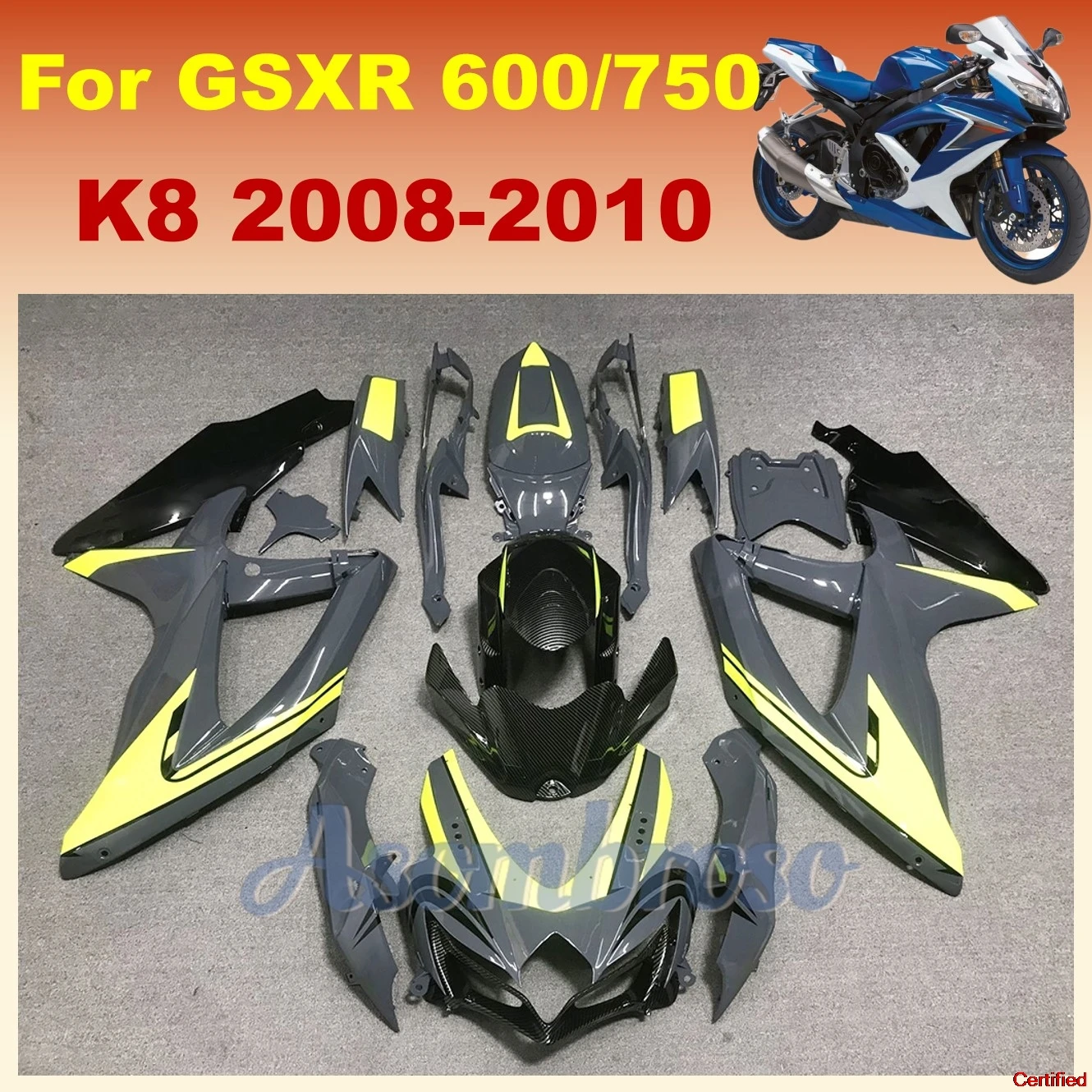Полный комплект обтекателей из АБС-пластика подходит для SUZUKI GSXR 600 750 2008 2009 K8 K9 GSXR600 GSXR750 08 09 10 Полный комплект обтекателей кузова
Полный комплект обтекателей из АБС-пластика подходит для SUZUKI GSXR 600 750 2008 2009 K8 K9 GSXR600 GSXR750 08 09 10 Полный комплект обтекателей кузова