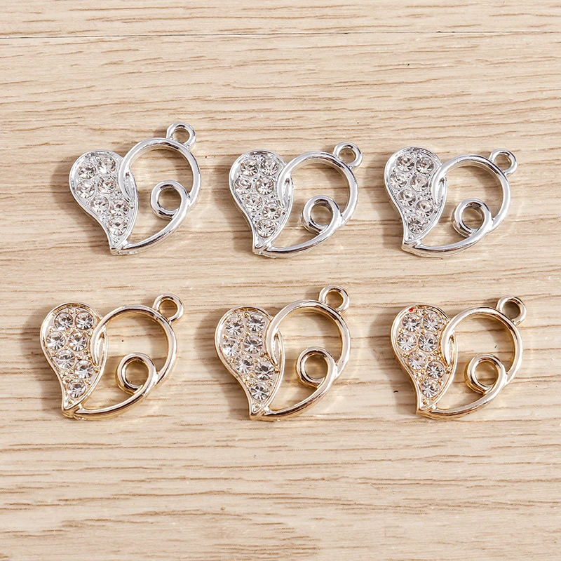 Tusember 10Pcs 17*17mm Crystal Love Hearts Charms For Pendant Bracelet Necklace Earring Fashion Women Jewelry Making Craft
Tusember 10Pcs 17*17mm Crystal Love Hearts Charms For Pendant Bracelet Necklace Earring Fashion Women Jewelry Making Craft