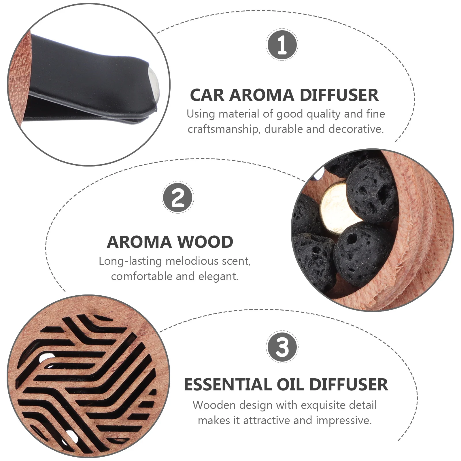 Wooden Perfume Clip Car Air Freshener Stainless Steel Essential Oil Diffuser In car Adornment Long lasting Scent Elegant Design
Wooden Perfume Clip Car Air Freshener Stainless Steel Essential Oil Diffuser In car Adornment Long lasting Scent Elegant Design
