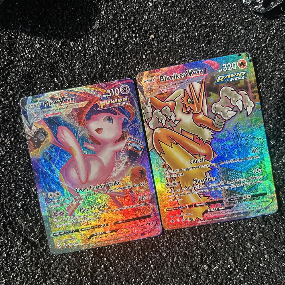 Английская PTCG Falsh красочная карта голографическая Vstar Vmax с радугой редкие карты блестящие буквы игровая коллекция аниме карты подарки
Английская PTCG Falsh красочная карта голографическая Vstar Vmax с радугой редкие карты блестящие буквы игровая коллекция аниме карты подарки