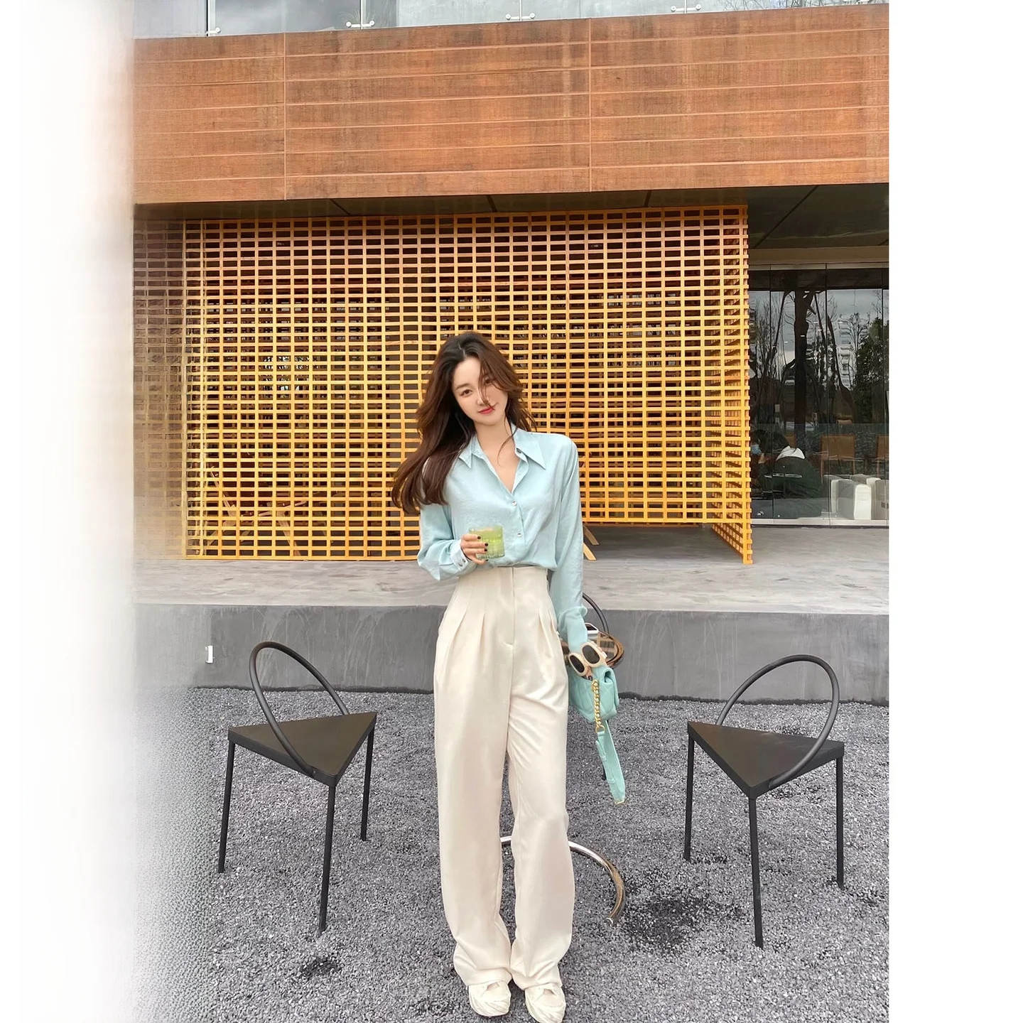 CCZEE Spring New Wide Leg Pants High Waist Slimming Long Legs Effect Commute Godd Versatile Polyester Casual Trousers
CCZEE Spring New Wide Leg Pants High Waist Slimming Long Legs Effect Commute Godd Versatile Polyester Casual Trousers