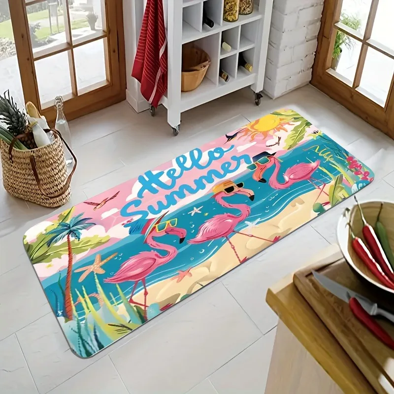1PC Tropical Summer Beach Kitchen Rug Non-Slip Door Mat Pop design Bathroom Rug Bath Mat Carpet for Home Sink Laundry Decor
1PC Tropical Summer Beach Kitchen Rug Non-Slip Door Mat Pop design Bathroom Rug Bath Mat Carpet for Home Sink Laundry Decor