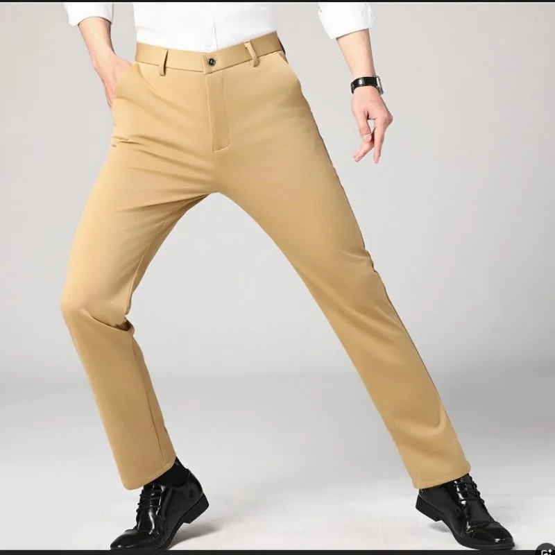 Летние брюки Slim Fit, мужские деловые брюки против морщин, прямые эластичные брюки
Летние брюки Slim Fit, мужские деловые брюки против морщин, прямые эластичные брюки
