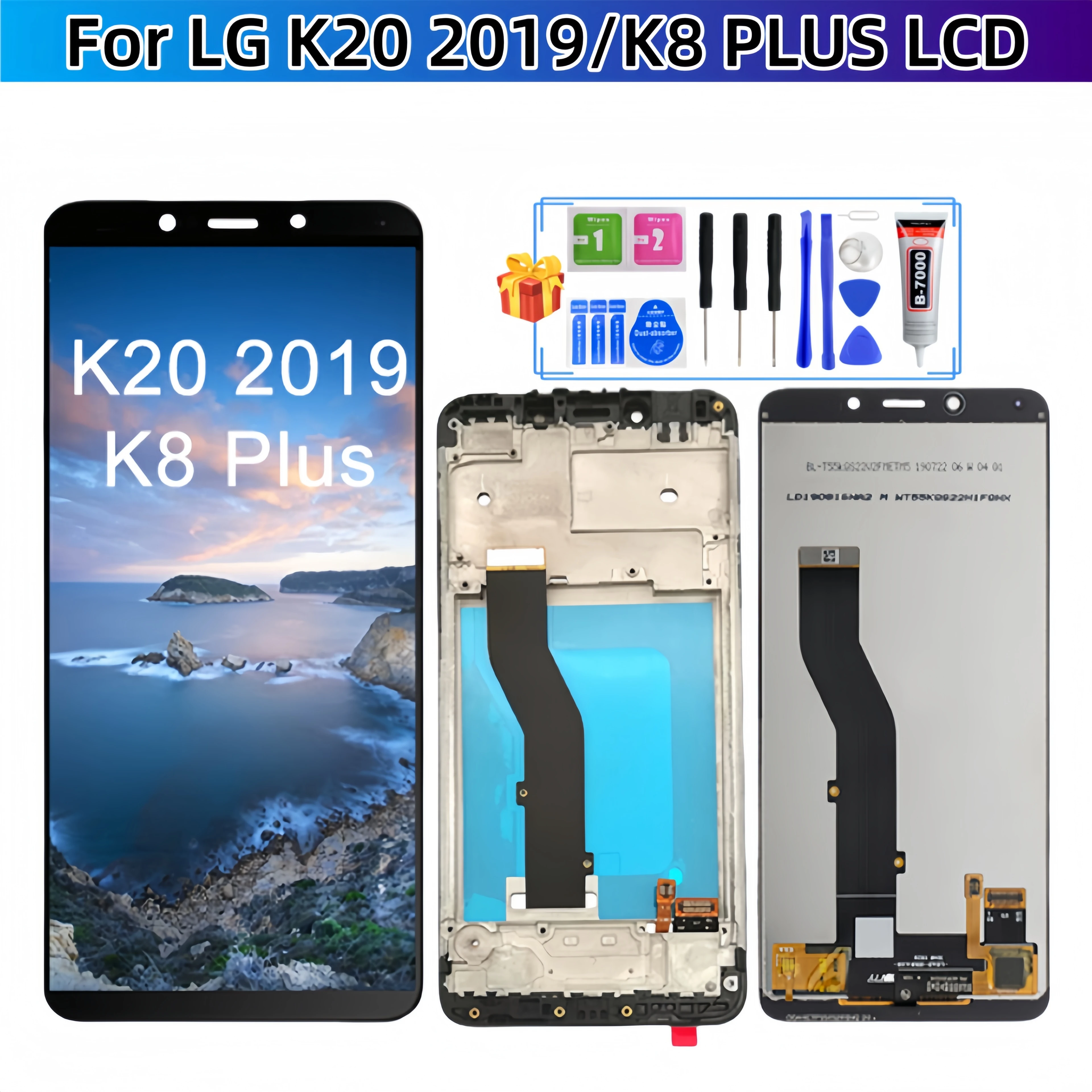Для LG K20 K8 PLUS LM-X120EMW LMX120EMW LM-X120 LMX120BMW ЖК-дисплей с сенсорным экраном в сборе, запасные части для ЖК-дисплея
Для LG K20 K8 PLUS LM-X120EMW LMX120EMW LM-X120 LMX120BMW ЖК-дисплей с сенсорным экраном в сборе, запасные части для ЖК-дисплея