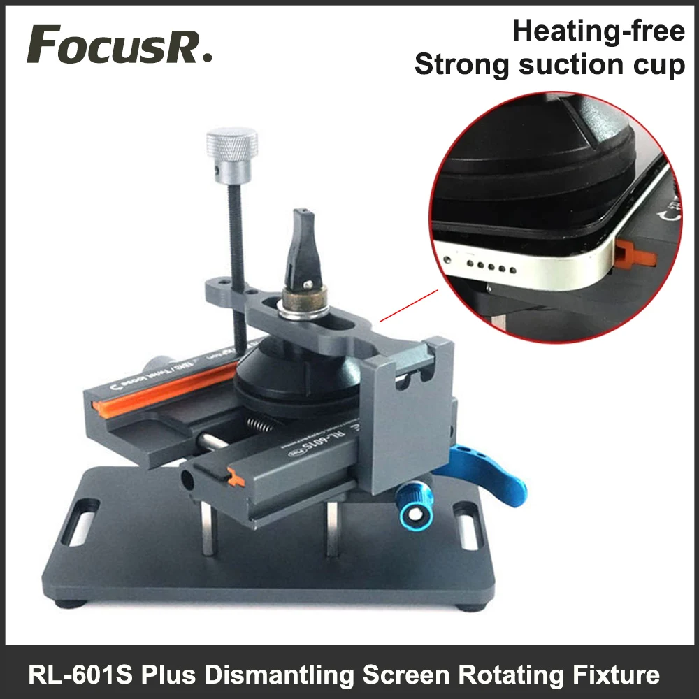 RL-601S Universal Rotating Fixture Anti-slip Free Heating Disassembly Holder for iPhone Samsung Back Cover Glass Removal Tool
RL-601S Universal Rotating Fixture Anti-slip Free Heating Disassembly Holder for iPhone Samsung Back Cover Glass Removal Tool