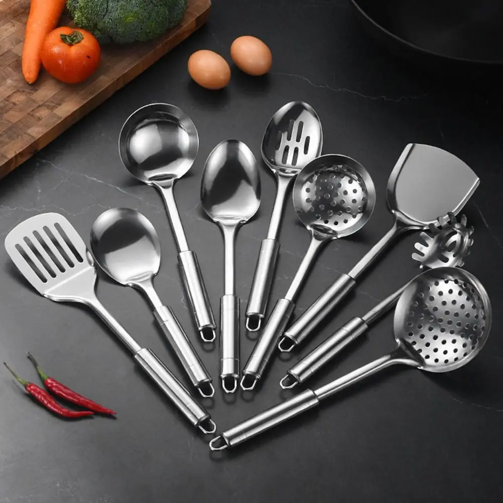9Pcs Cookware Stainless Steel Kitchen Cooking Utensils Set Rust-proof Durable Cooking Spatula Set Long Handle Shovel Set Pasta
9Pcs Cookware Stainless Steel Kitchen Cooking Utensils Set Rust-proof Durable Cooking Spatula Set Long Handle Shovel Set Pasta