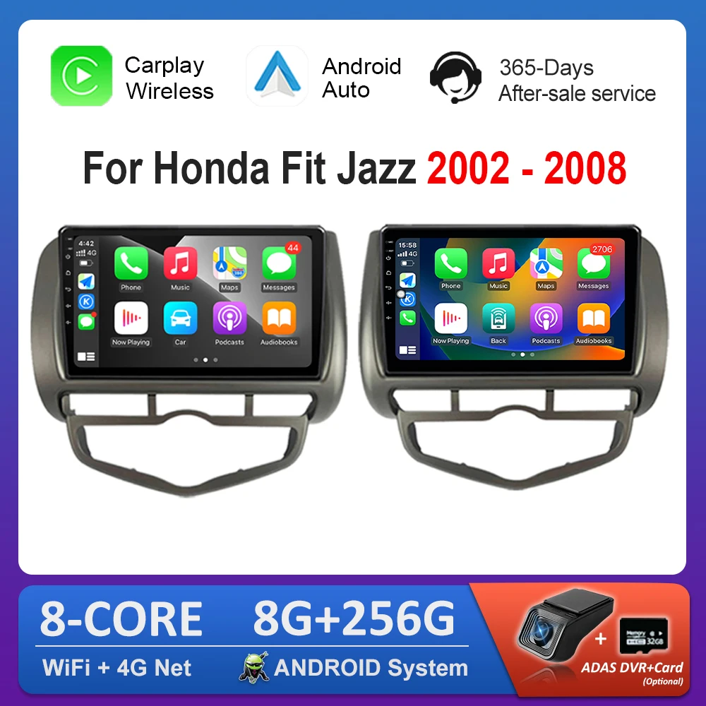 Left Right Hand Drive Android Intelligent System 9'' for Honda Fit Jazz 2002 - 2008 Split Screen 4G Car Radio Multimedia player
Left Right Hand Drive Android Intelligent System 9'' for Honda Fit Jazz 2002 - 2008 Split Screen 4G Car Radio Multimedia player