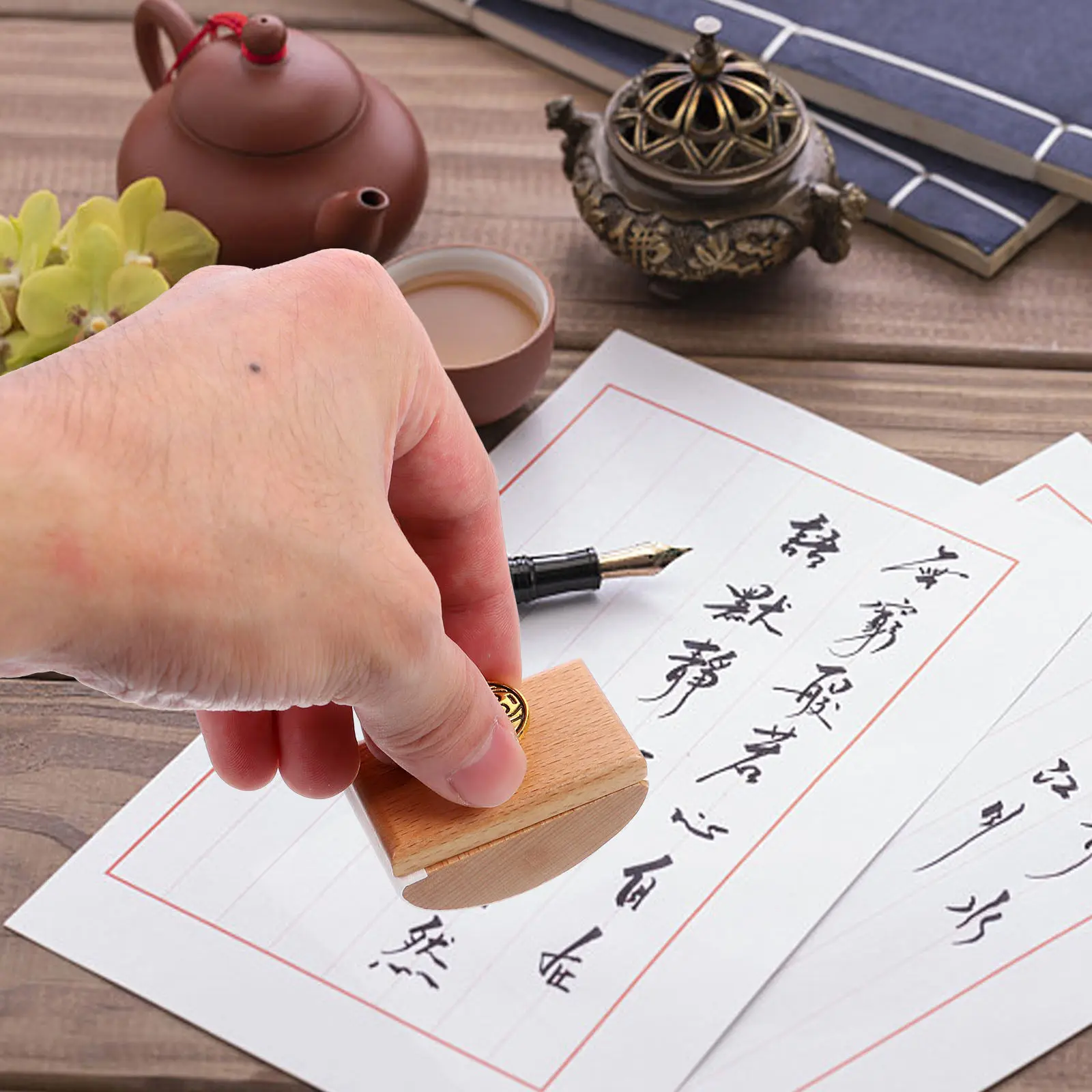 Wooden Rocker Blotter Zinc Alloy Portable Ink Absorption Tool Creative Writing Supply for Office Student Fountain Pen Ink Drying
Wooden Rocker Blotter Zinc Alloy Portable Ink Absorption Tool Creative Writing Supply for Office Student Fountain Pen Ink Drying