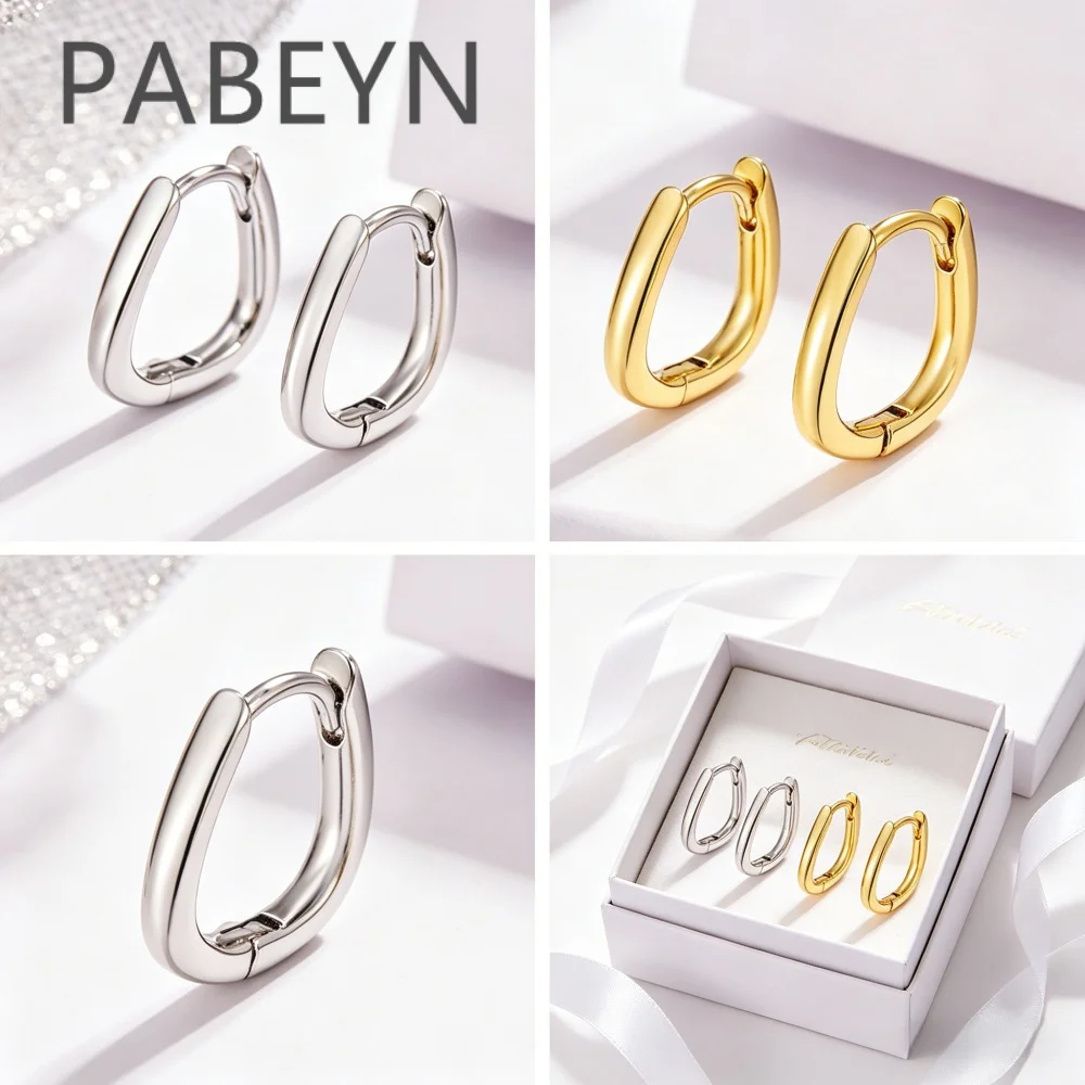 925 Sterling Silver Fashionable Versatile Personality Plain Circle Simple Temperament Curved Ear Buckle Birthday Party Gift
925 Sterling Silver Fashionable Versatile Personality Plain Circle Simple Temperament Curved Ear Buckle Birthday Party Gift