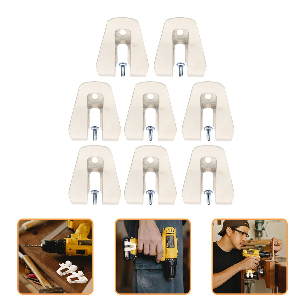 8 Pcs Power Tool Hook Replacement Belt Clip Electrician Clips Buckle Ground Surface Waist Steel
8 Pcs Power Tool Hook Replacement Belt Clip Electrician Clips Buckle Ground Surface Waist Steel