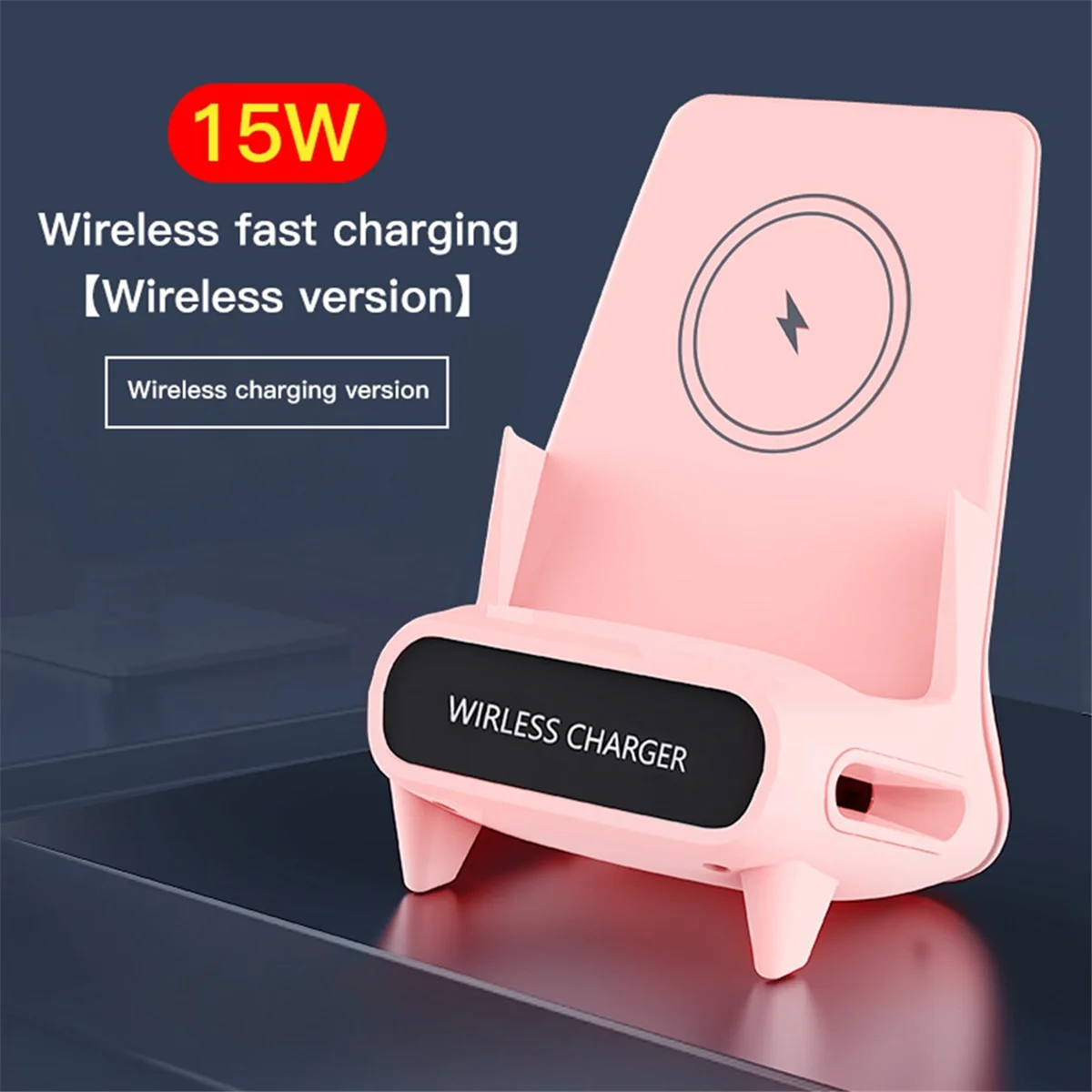 ABNJ Wireless Charger Stand Pad Desktop Mobile Phone Holder Bracket 15W Fast Charging Station Dock Mount for Phone White
ABNJ Wireless Charger Stand Pad Desktop Mobile Phone Holder Bracket 15W Fast Charging Station Dock Mount for Phone White