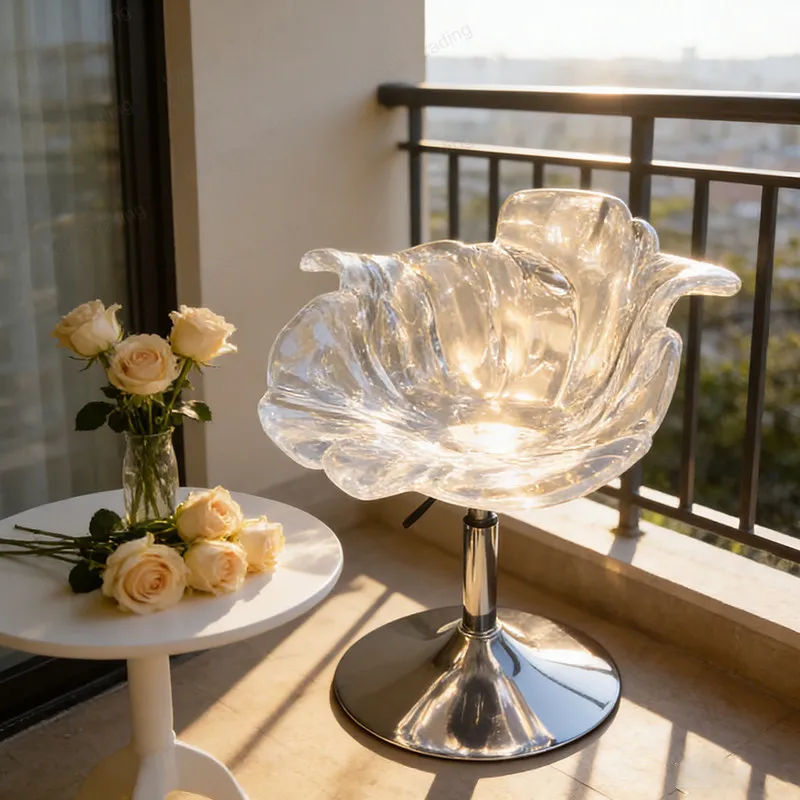Light Luxury Premium Barber Shop Dresser Office Lifting Rotating Dining Table Transparent Resin Bar Petal Chair
Light Luxury Premium Barber Shop Dresser Office Lifting Rotating Dining Table Transparent Resin Bar Petal Chair