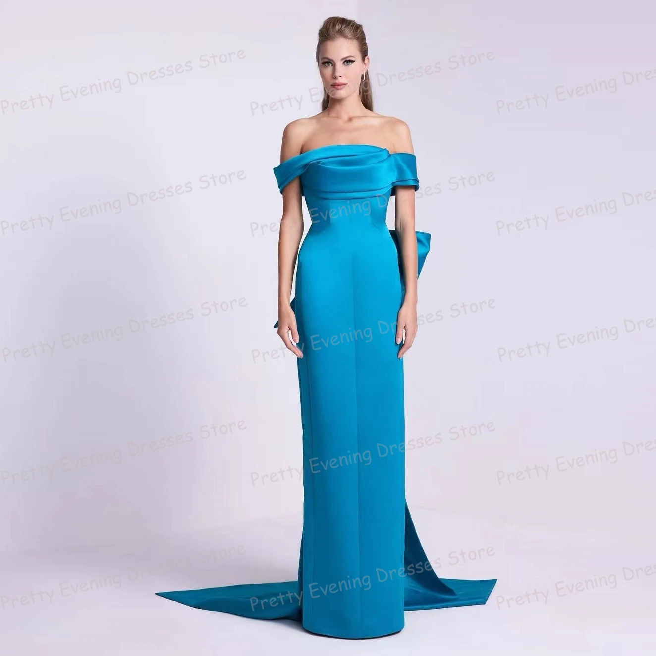 Simple Blue 2024 Evening Dresses Woman's Sexy Sleeveless Off The Shoulder Mermaid Prom Growns Fashionable Elegant Party Vestidos
Simple Blue 2024 Evening Dresses Woman's Sexy Sleeveless Off The Shoulder Mermaid Prom Growns Fashionable Elegant Party Vestidos