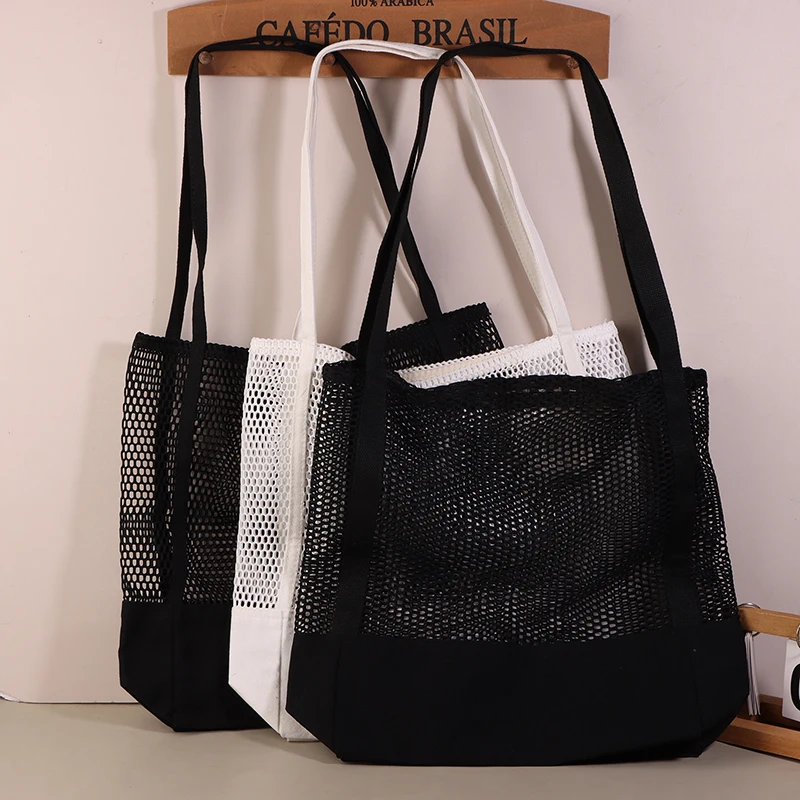 Mesh Hollow Out Tote Bag Women New Trendy Women's Handbag Sandy Beach Shoulder Bag Large Capacity Canvas Shoping Girl Tote
Mesh Hollow Out Tote Bag Women New Trendy Women's Handbag Sandy Beach Shoulder Bag Large Capacity Canvas Shoping Girl Tote