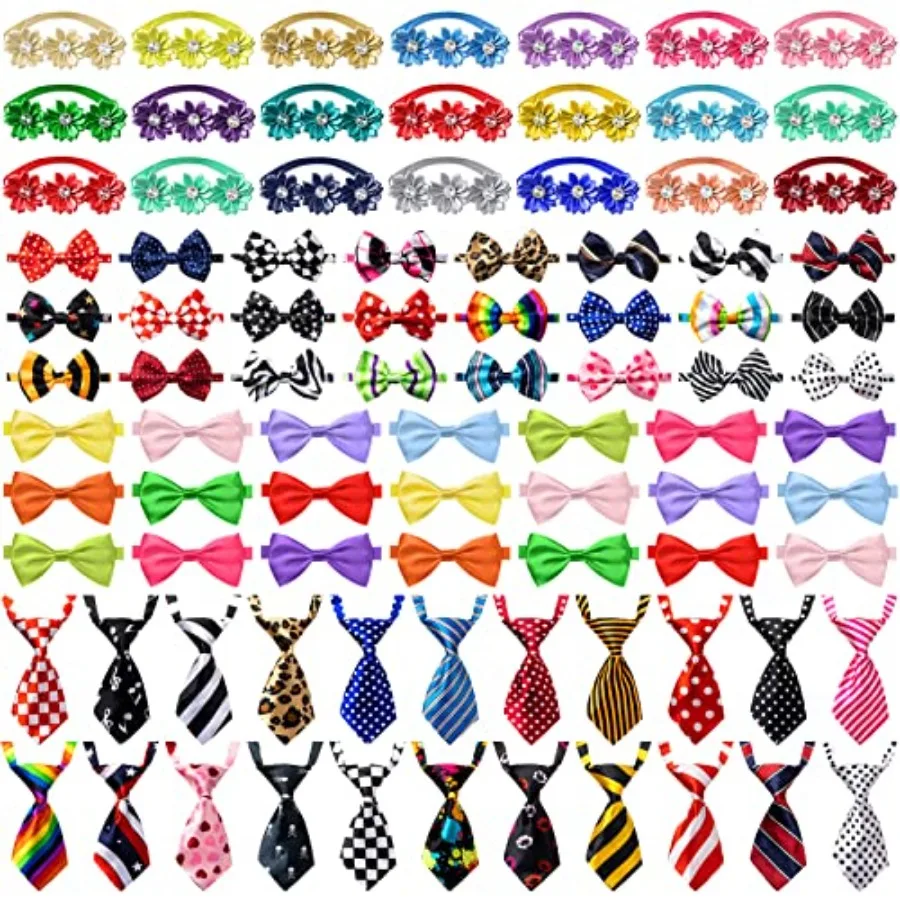 100 Pcs Adjustable Dog Ties Set Includes 50 Bow Ties 25 Neckties 25 Flower Neck Tie Assorted Bowtie Collar Grooming Accessories
100 Pcs Adjustable Dog Ties Set Includes 50 Bow Ties 25 Neckties 25 Flower Neck Tie Assorted Bowtie Collar Grooming Accessories