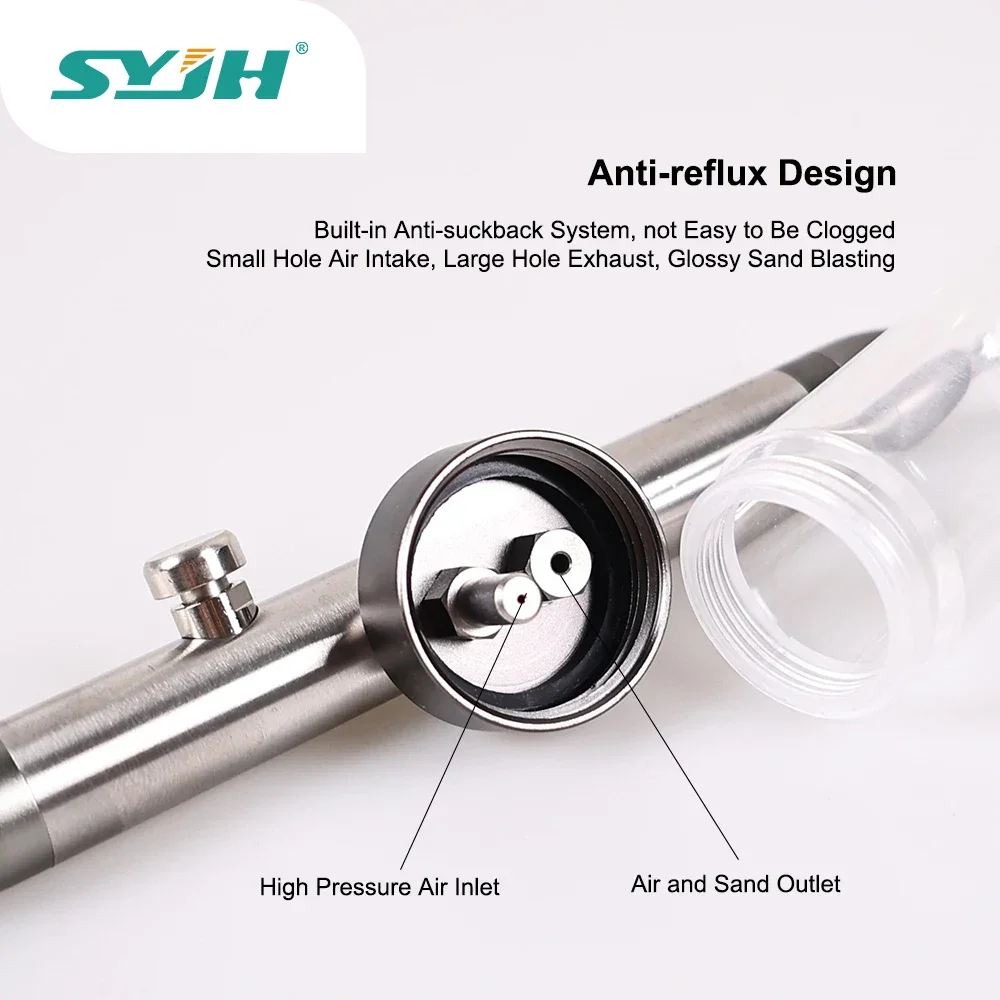 SYJH Dental Aluminum Oxide Micro Blaster Microetcher Sandblasting Dental Alumina Air Abrasion Polisher Dentistry Handpiece
SYJH Dental Aluminum Oxide Micro Blaster Microetcher Sandblasting Dental Alumina Air Abrasion Polisher Dentistry Handpiece