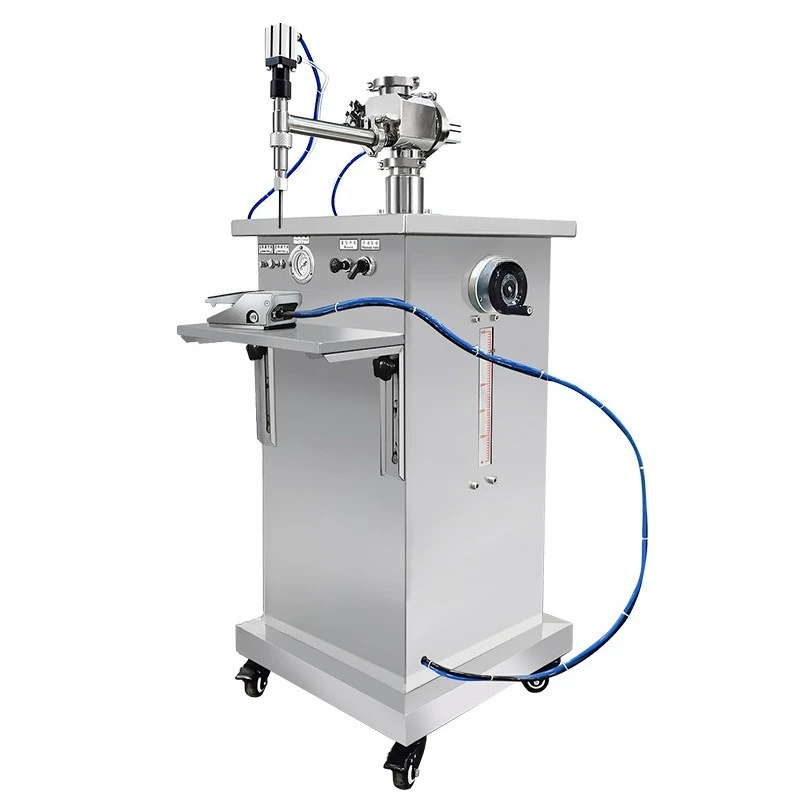 Semi-automatic liquid filling machine numerical control automatic quantitative oil honey Baijiu small vertical filling machine
Semi-automatic liquid filling machine numerical control automatic quantitative oil honey Baijiu small vertical filling machine