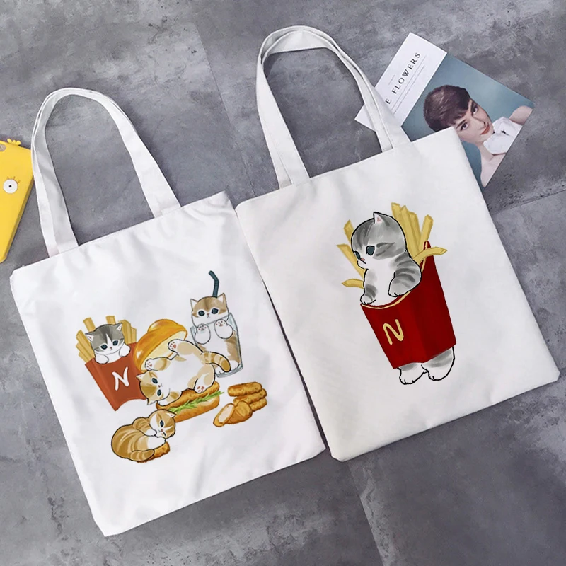 Women Shopping Bag Kawaii Cats Cute Animal Bags Reuseable Shopper Canvas Bag Girl Handbag Tote Shoulder Harajuku Lady Bags
Women Shopping Bag Kawaii Cats Cute Animal Bags Reuseable Shopper Canvas Bag Girl Handbag Tote Shoulder Harajuku Lady Bags