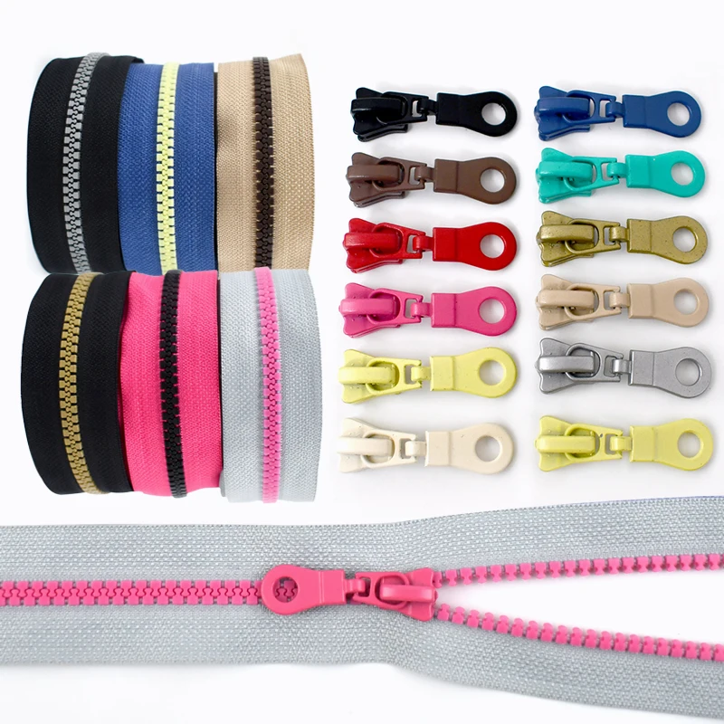 2/3/4/5Yards 5# Resin Zippers+Zipper Puller for Bags Clothing Decor Zips Backpack Replace Zip Repair Kit DIY Sewing Accessories
2/3/4/5Yards 5# Resin Zippers+Zipper Puller for Bags Clothing Decor Zips Backpack Replace Zip Repair Kit DIY Sewing Accessories