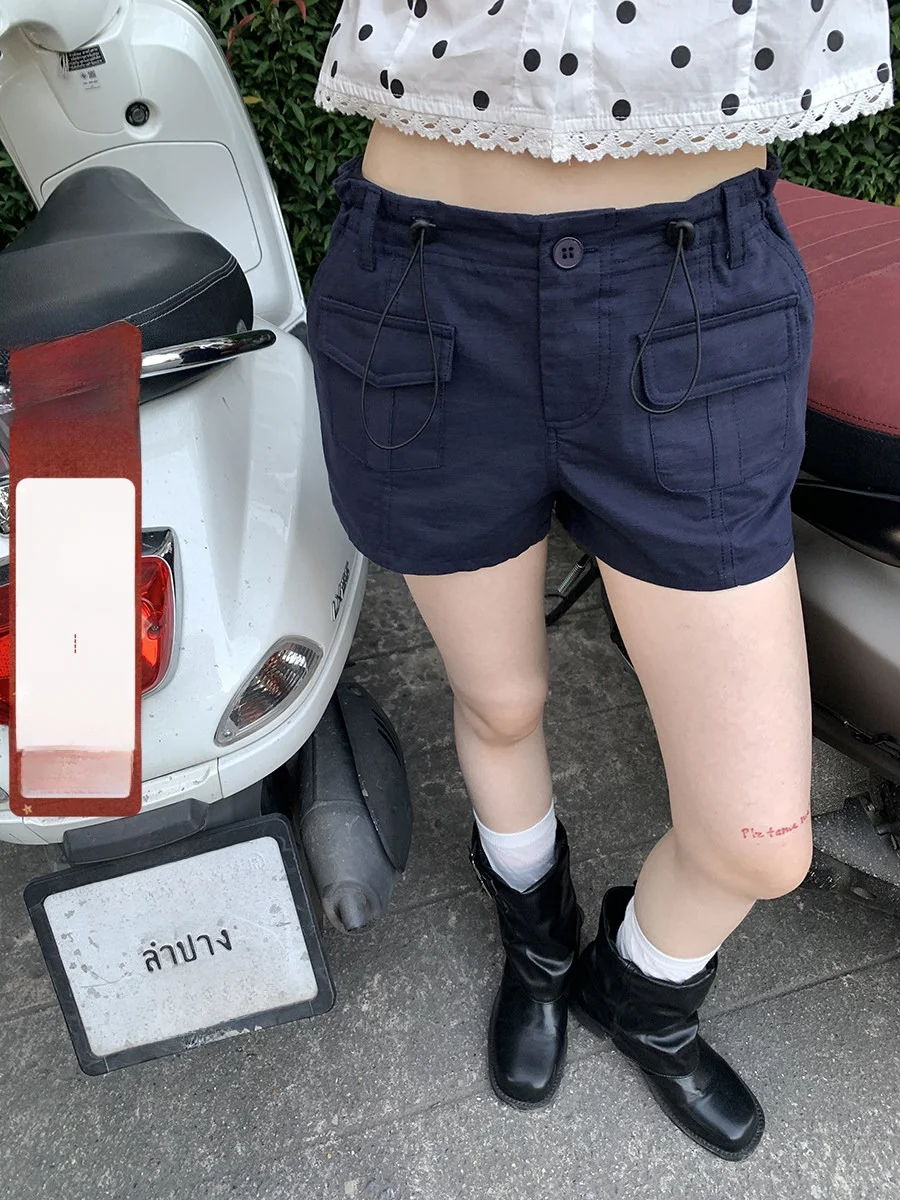 Sinbounboun Japanese Style Elastic Drawstring Waist Pocket Straight Leg Slimming Casual Shorts High Waist Cotton Spring 2026
Sinbounboun Japanese Style Elastic Drawstring Waist Pocket Straight Leg Slimming Casual Shorts High Waist Cotton Spring 2026