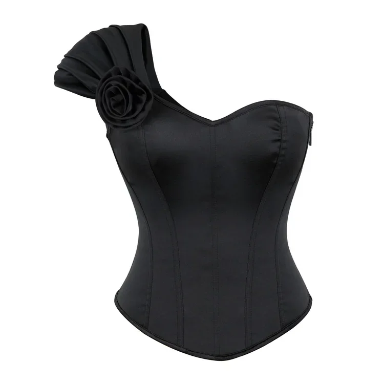 Черный женский готический атласный корсет на одно плечо, жилет, сексуальная молния, формирователь тела, бюстье, топ, нижнее белье в стиле стимпанк, корсеты
Черный женский готический атласный корсет на одно плечо, жилет, сексуальная молния, формирователь тела, бюстье, топ, нижнее белье в стиле стимпанк, корсеты